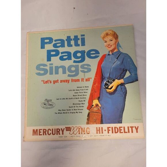 Patti Page Sings "Let's get away from it all" LP Vinyl Record - Picture 1 of 2